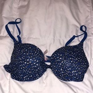 Victoria Secret ‘Pink’ Blue Leopard Print Bra